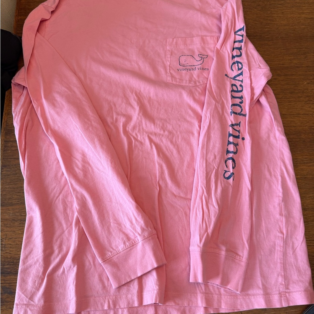 Vineyard Vines Pink Long Sleeve Shirt
